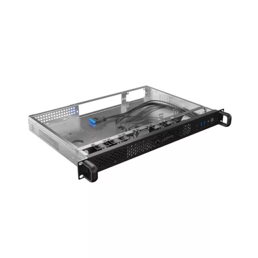 Lanberg SC01-3001-10B moduláris szerver ház Rack (1U) 0 GB