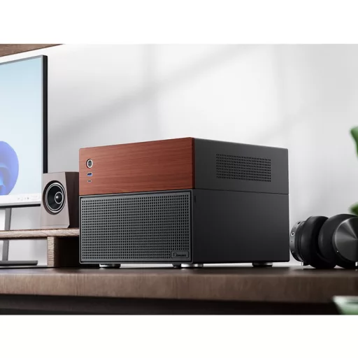 Jonsbo N4 Black Micro Tower Fekete
