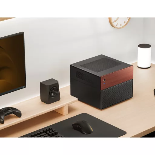 Jonsbo N4 Black Micro Tower Fekete