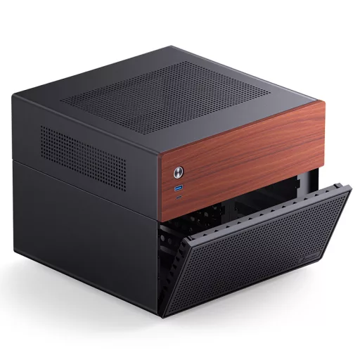 Jonsbo N4 Black Micro Tower Fekete