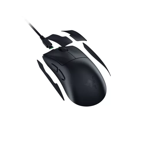 Razer DeathAdder V4 Pro egér Játék Jobbkezes RF Wireless + USB Type-A Optikai 45000 DPI