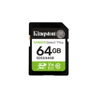   Kingston Technology Canvas Select Plus Gen3 64 GB SD UHS-I Class 10