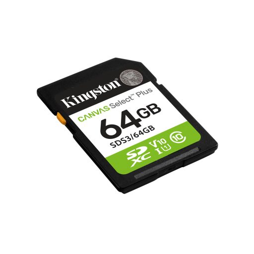 Kingston Technology Canvas Select Plus Gen3 64 GB SD UHS-I Class 10