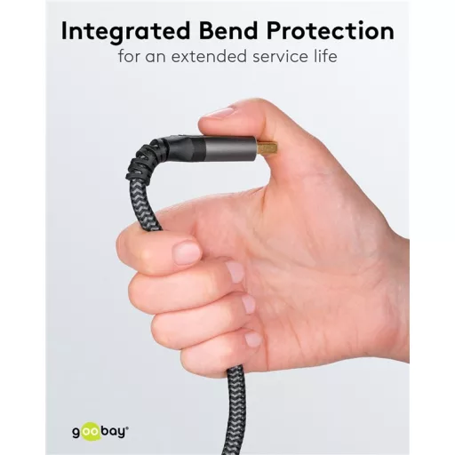 Goobay 75686 DisplayPort kábel 3 M Fekete