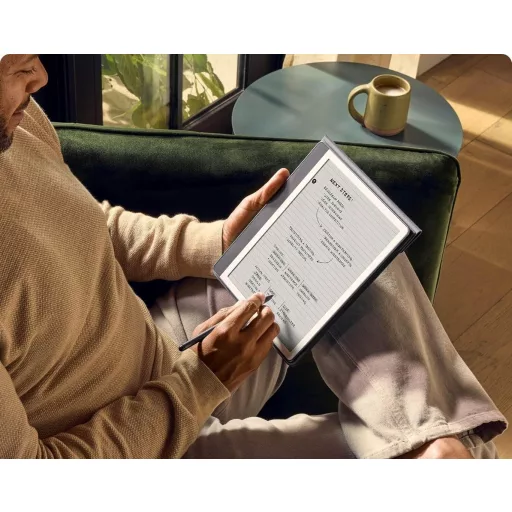 Ebook New Kindle Scribe - 2024 release 10.2" glare-free 64GB Wi-Fi (Without Lockscreen Ads) with Premium Pen Tungsten