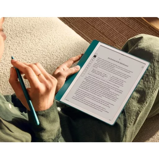 Ebook New Kindle Scribe - 2024 release 10.2" glare-free 64GB Wi-Fi (Without Lockscreen Ads) with Premium Pen Tungsten