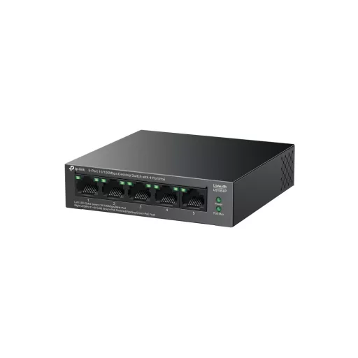 TP-Link LiteWave LS105P Beállítást nem igénylő (unmanaged) Fast Ethernet (10/100) Ethernet-áramellátás (PoE) támogatása Fekete