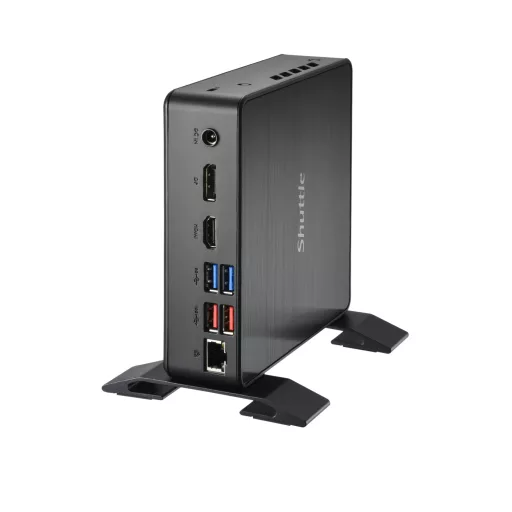 Shuttle NC40U7 PC/munkaállomás alapgép 0.84L sized PC Fekete i7-1255U Intel® SoC