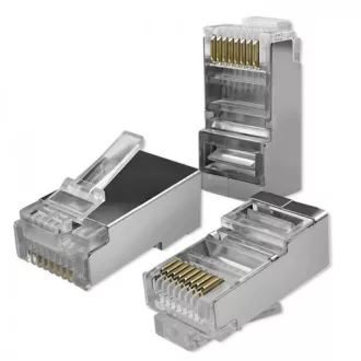 Qoltec 54554 huzalcsatlakozó RJ45 Ezüst