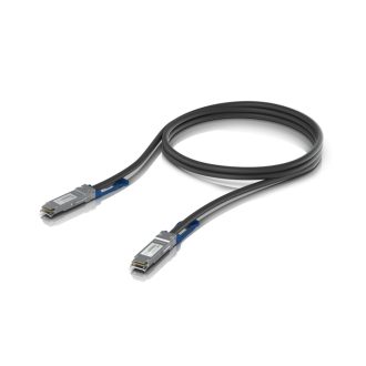   Ubiquiti UACC-DAC-QSFP28-1M InfiniBand és száloptikai kábel Fekete