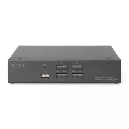 Digitus DS-12880 KVM kapcsoló Fekete