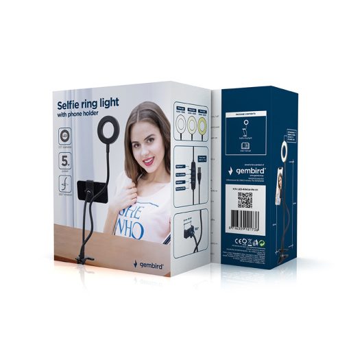 Gembird LED-RING4-PH-01 körlámpa 24