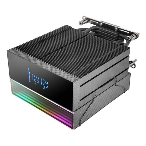 Mars Gaming MCPU-LCD Processzor Hűtő 12 cm Fekete 1 db