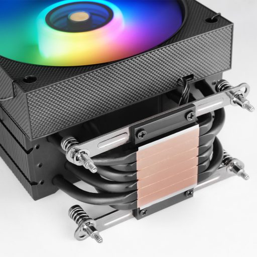 Mars Gaming MCPU-LCD Processzor Hűtő 12 cm Fekete 1 db