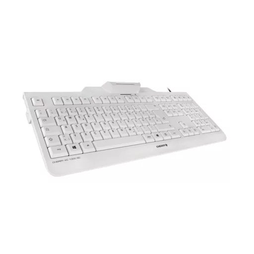 CHERRY KC 1000 SC billentyűzet Irodai USB QWERTY Brit angol Szürke