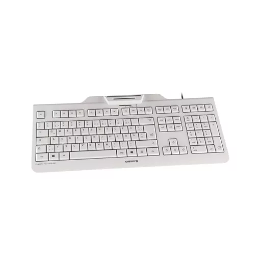 CHERRY KC 1000 SC billentyűzet Irodai USB QWERTY Brit angol Szürke