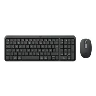   Logitech MK250 Compact Bluetooth Wireless Combo billentyűzet Egér mellékelve Univerzális RF vezeték nélküli + Bluetooth QWERTZ Német Grafit