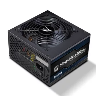   Zalman ZM600-TXII V2 MegaMax 80PLUS 230V EU STANDARD Certified high efficiency PCI-E 600 W 20+4 pin ATX ATX Fekete