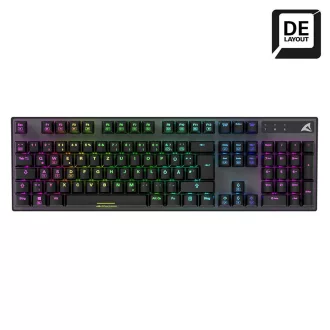   Sharkoon SKILLER SGK20 Brown billentyűzet Játék USB QWERTZ Német Fekete