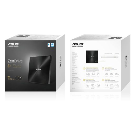 ASUS ZenDrive U9M optikai meghajtó DVD±RW Fekete
