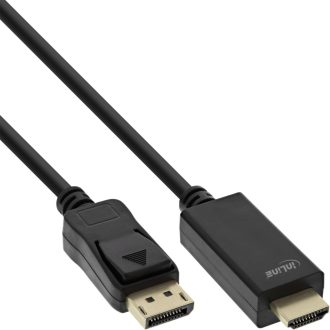   InLine 17185I video átalakító kábel 5 M DisplayPort HDMI A-típus (Standard) Fekete