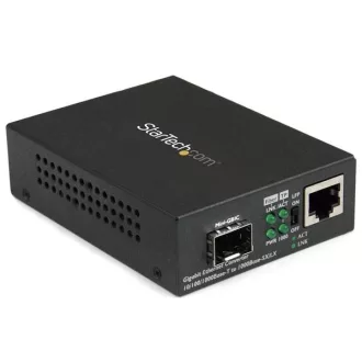   StarTech.com MCM1110SFP hálózati média konverter 1000 Mbit/s Multi-mode, Single-mode Fekete
