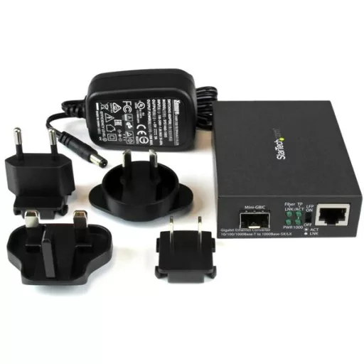 StarTech.com MCM1110SFP hálózati média konverter 1000 Mbit/s Multi-mode, Single-mode Fekete