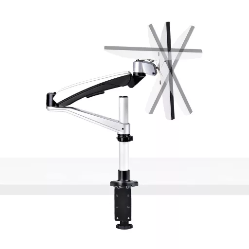 StarTech.com 1MP1ACG-MONITOR-ARM asztali TV konzol 76,2 cm (30") Fekete, Ezüst