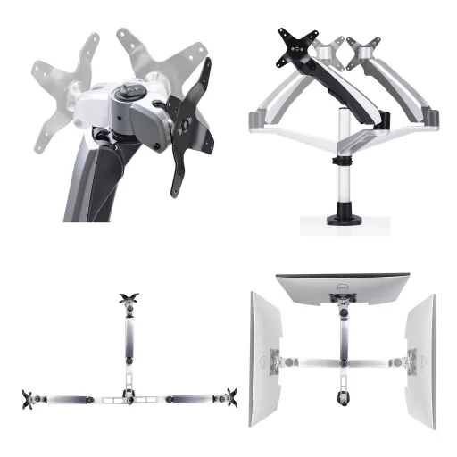 StarTech.com 1MP1ACG-MONITOR-ARM asztali TV konzol 76,2 cm (30") Fekete, Ezüst
