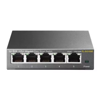   TP-Link TL-SG105E Vezérelt L2 Gigabit Ethernet (10/100/1000) Fekete