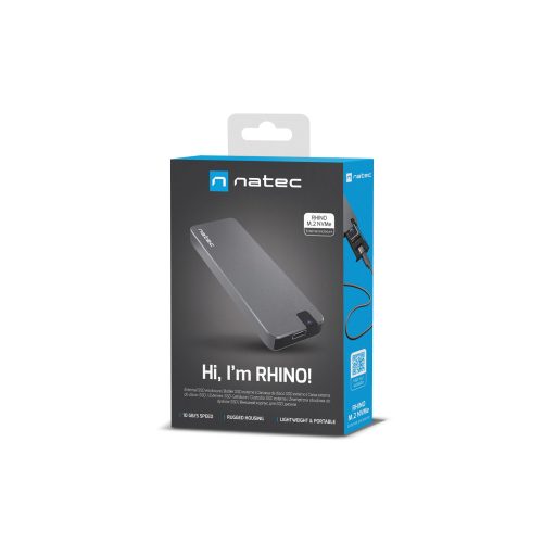 NATEC Rhino M.2 NVME Külső SSD ház Fekete