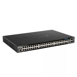   D-Link DGS-1520-52MP Vezérelt L3 Gigabit Ethernet (10/100/1000) Ethernet-áramellátás (PoE) támogatása 1U Fekete