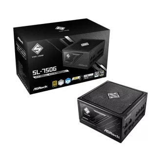 Asrock SL-1000G Steel Legend 1000 W 20+4 pin ATX ATX Fekete