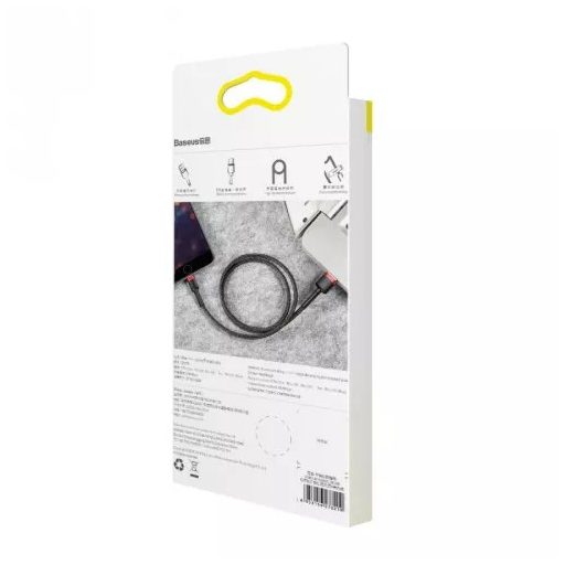 Baseus CALKLF-C19 Lightning kábel 2 M Fekete, Vörös