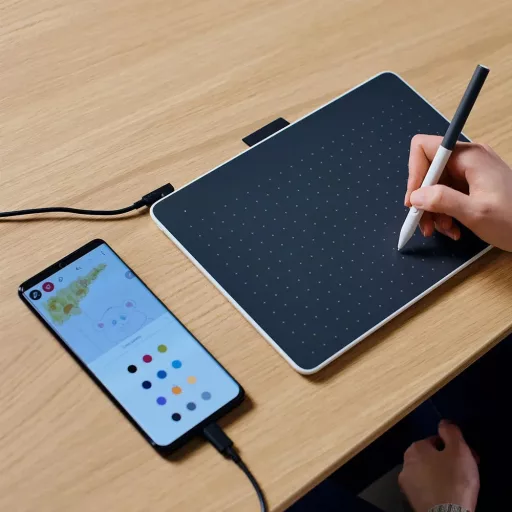 Wacom Intuos One Medium digitális rajztábla Szürke, Fehér 216 x 135 mm USB/Bluetooth