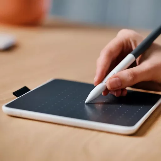 Wacom Intuos One Medium digitális rajztábla Szürke, Fehér 216 x 135 mm USB/Bluetooth