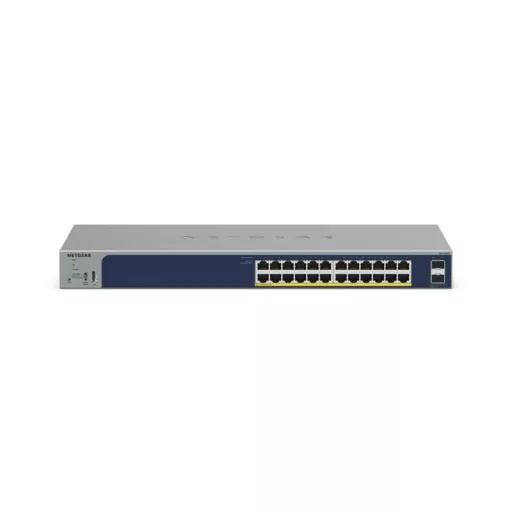 NETGEAR GS724TPv3 Vezérelt L2 Gigabit Ethernet (10/100/1000) Ethernet-áramellátás (PoE) támogatása Szürke