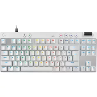   Logitech G PRO X TKL Rapid billentyűzet Játék USB QWERTY Nemzetközi amerikai Fehér