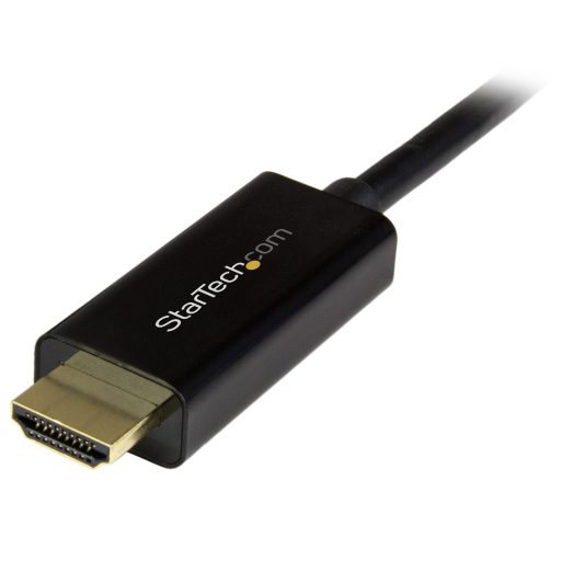 StarTech.com DP2HDMM2MB video átalakító kábel 2 M HDMI A-típus (Standard) DisplayPort Fekete