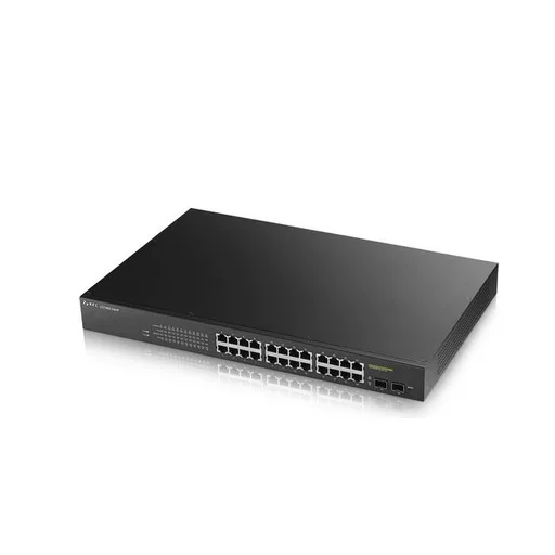 Zyxel GS1900-24HP Vezérelt Gigabit Ethernet (10/100/1000) 1U Fekete