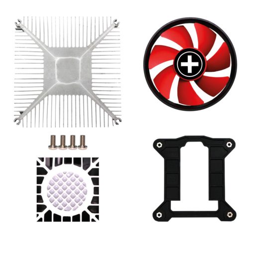 Xilence Performance C XC232 Processzor Ventilátor 9,2 cm Fekete, Vörös 1 db