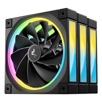 DeepCool FL12R-3 IN 1 12 cm Fekete 3 db