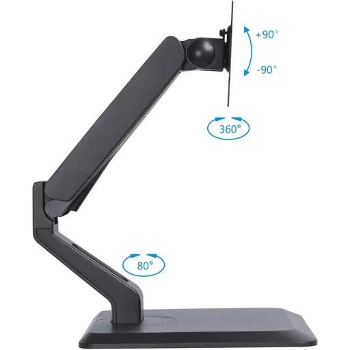 Techly ICA-LCD 35TS asztali TV konzol 81,3 cm (32") Fekete
