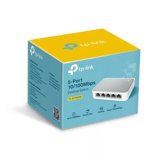 TP-Link TL-SF1005D Vezérelt Fast Ethernet (10/100) Fehér