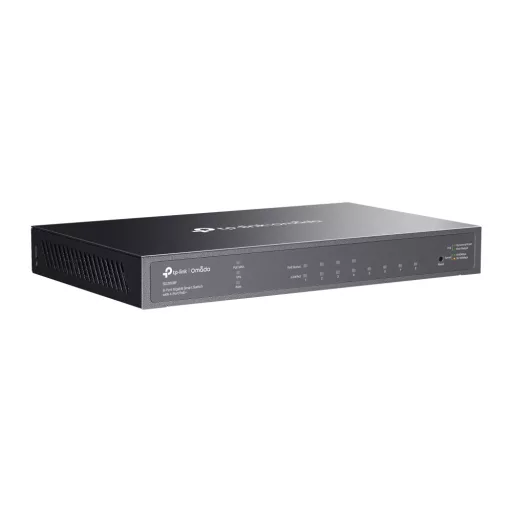 TP-Link Omada TL-SG2008P Vezérelt L2/L2+ Gigabit Ethernet (10/100/1000) Ethernet-áramellátás (PoE) támogatása Fekete