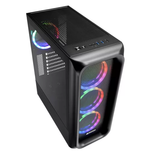 Sharkoon TK5M RGB ATX Asztali Fekete