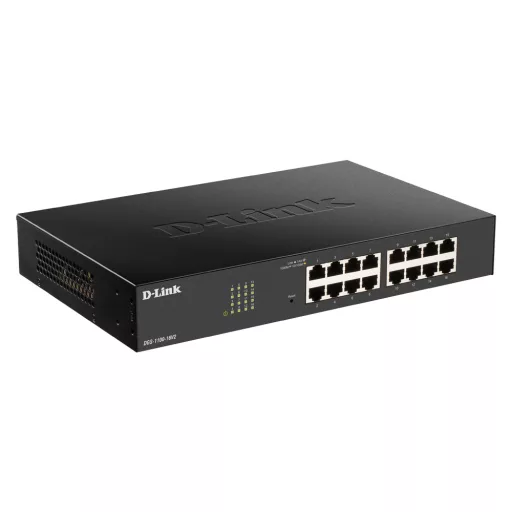 D-Link DGS-1100-24PV2 Vezérelt L2 Gigabit Ethernet (10/100/1000) Ethernet-áramellátás (PoE) támogatása Fekete