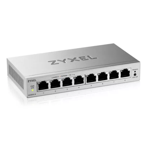 Zyxel GS1200-8V3 Vezérelt L2 Gigabit Ethernet (10/100/1000) Asztali Szürke