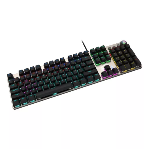 MSI FORGE GK310 RED DE billentyűzet Játék USB QWERTY Német Fekete