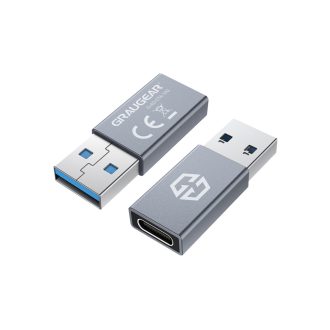   GRAUGEAR G-AD-CTA-10G csatlakozó átlakító USB-A USB-C Ezüst